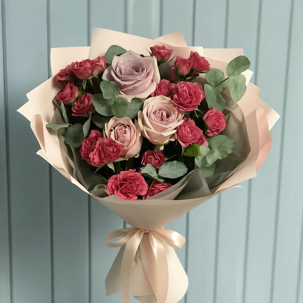 Букет цветов из: Гвоздики и Розы в Славске
