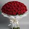 Букет 101 Красная роза Блэк Мэджик в Славске