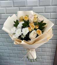 Букет цветов из:  Розы и Хризантемы в Славске