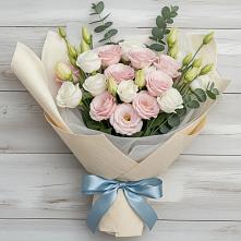 Букет цветов из:  Лизиантусы в Славске