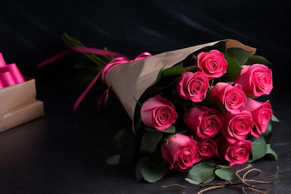 Букет 11 роз Пинк в Славске