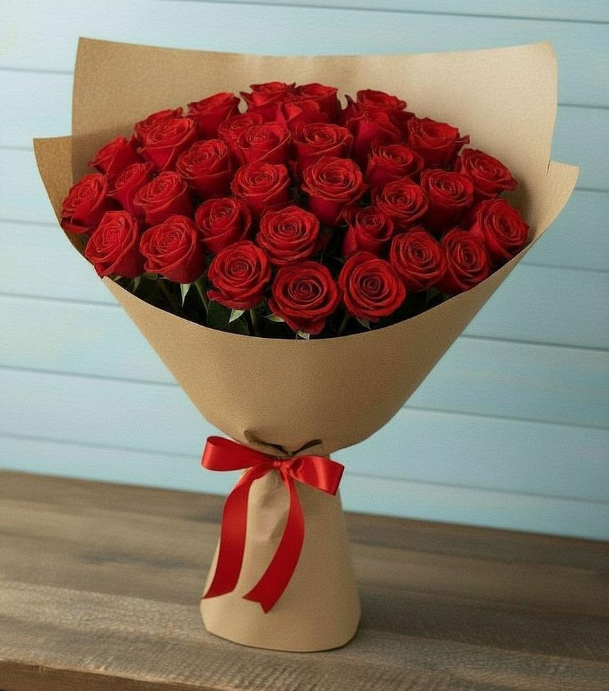 Букет Красные розы Милано в Славске