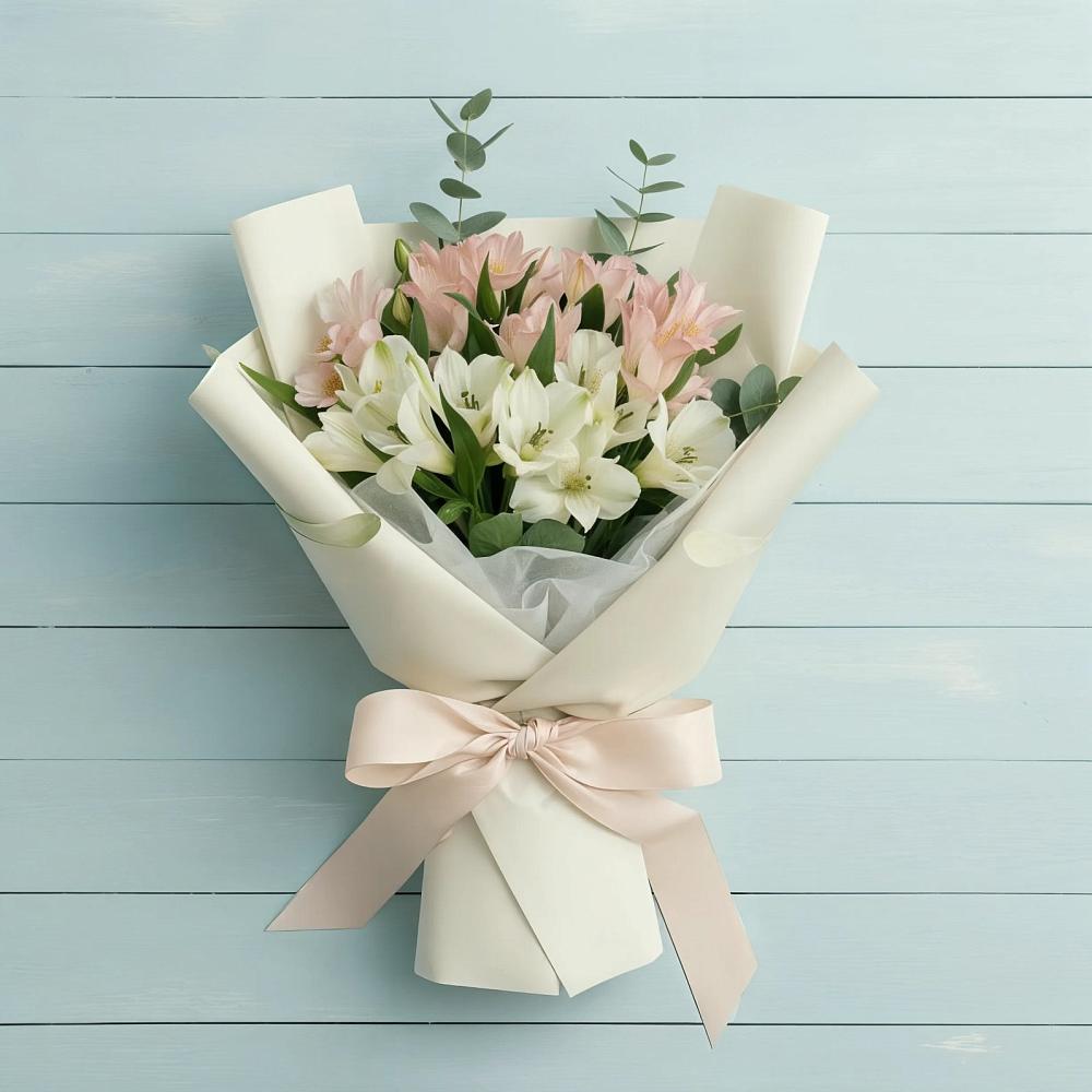 Букет цветов из: Альстромерии в Славске