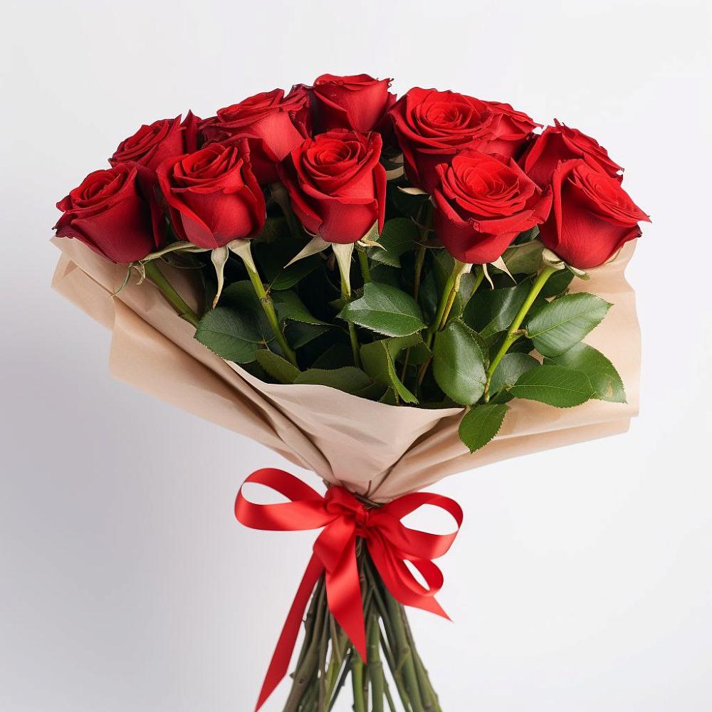 Букет 11 Красных роз Эдлесс Лав в Славске